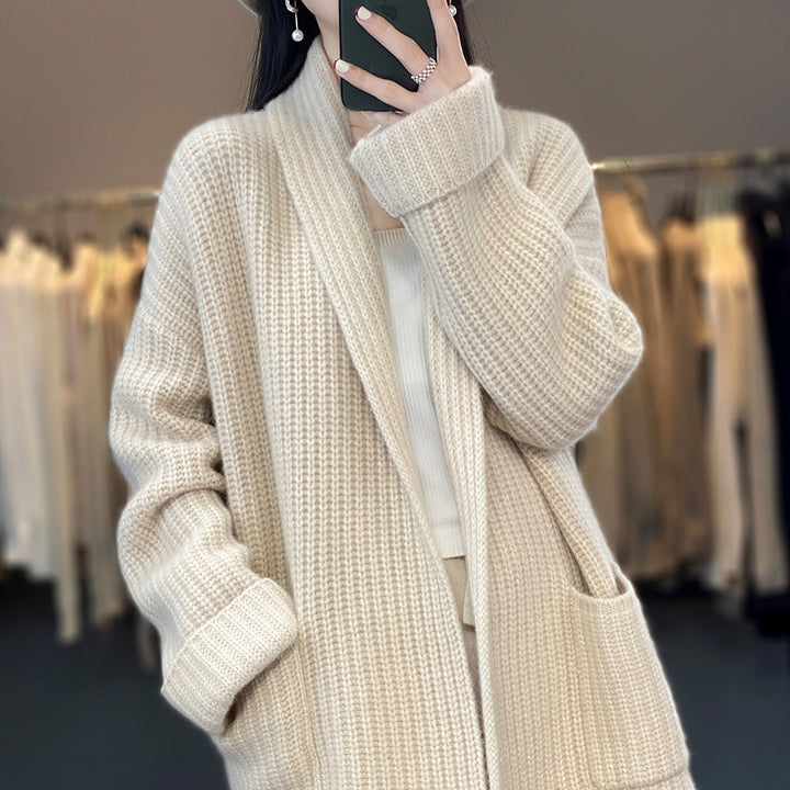 Ladies Comfortable Knit Pullover with Deep Pockets Lune London