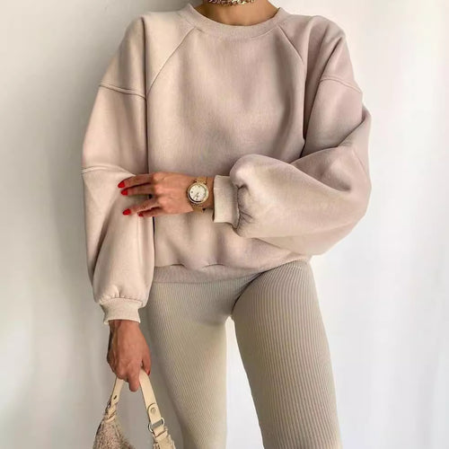 Oversized sweatshirt for women with puff sleeves Amarae