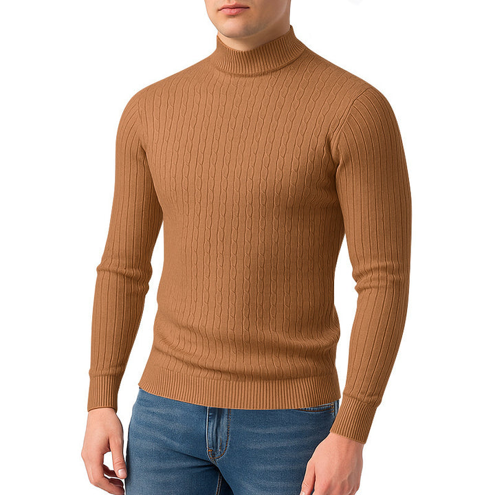 High-quality knitted turtleneck sweater for men Lune London