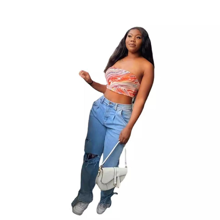 Chic & Stylish Distressed Mom Jeans for Women