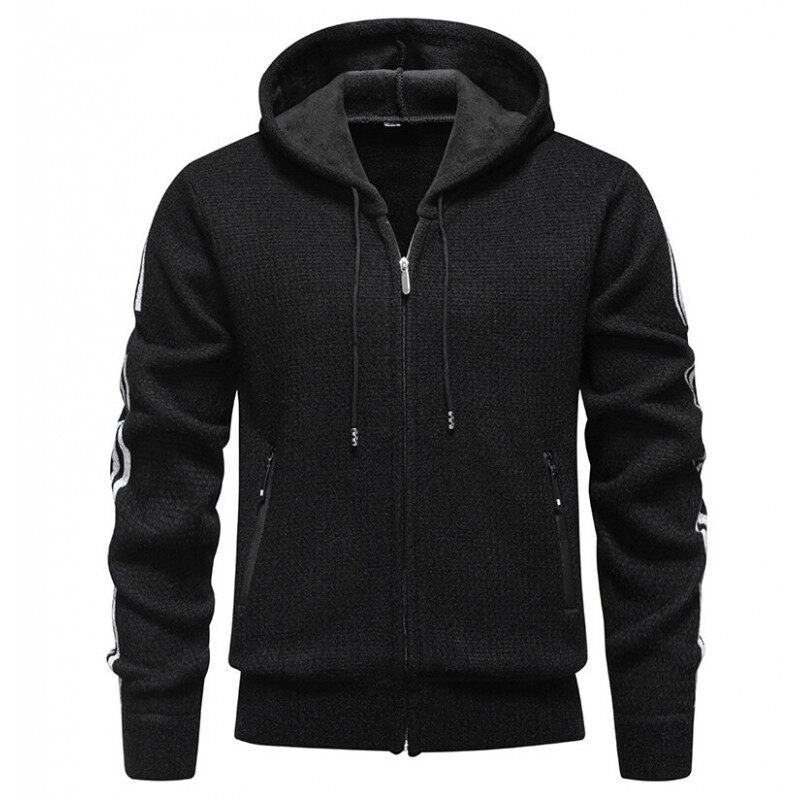 Sporty hoodie jacket for men with an innovative material blend Lune London