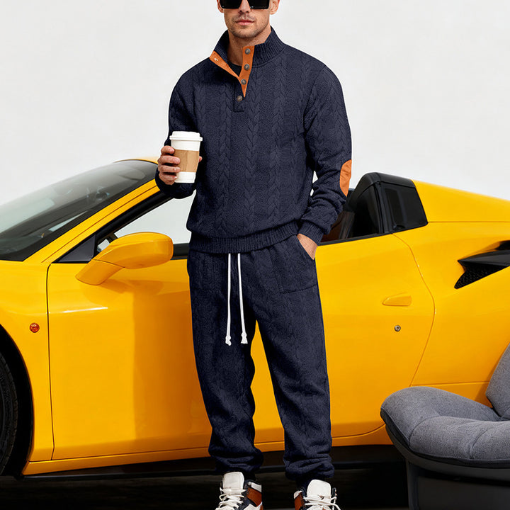 Men's comfortable knitted sweater and tracksuit set Lune London