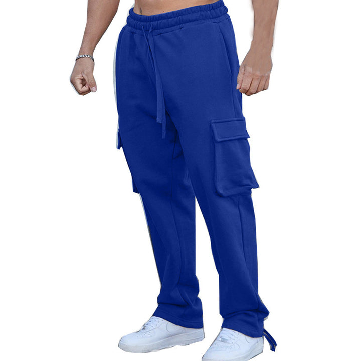Men's cargo joggers with elastic waistband and practical side pockets Lune London