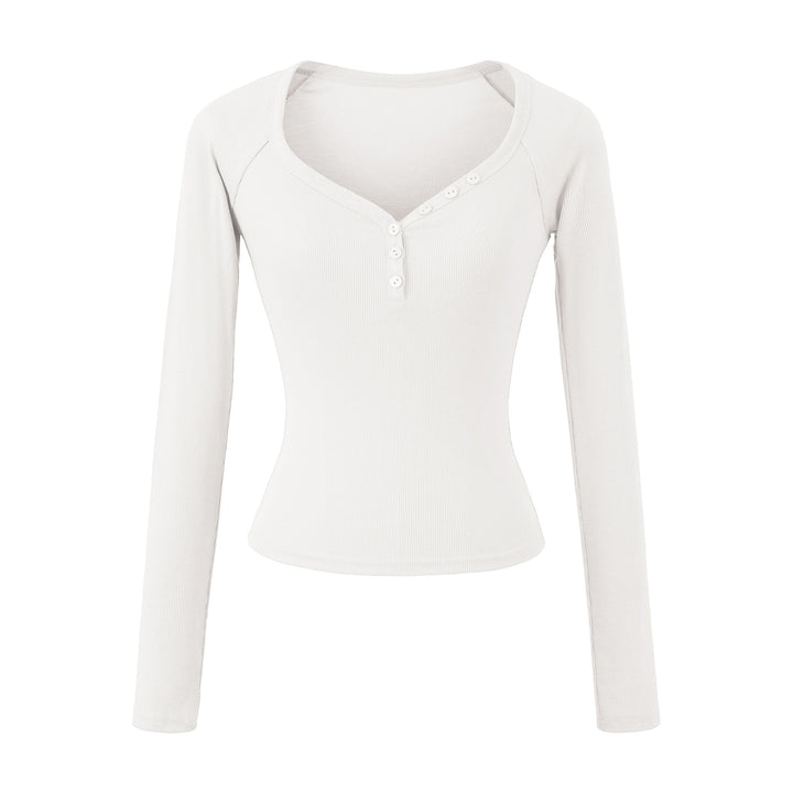 Long sleeve women's blouse with elegant button closure Lune London
