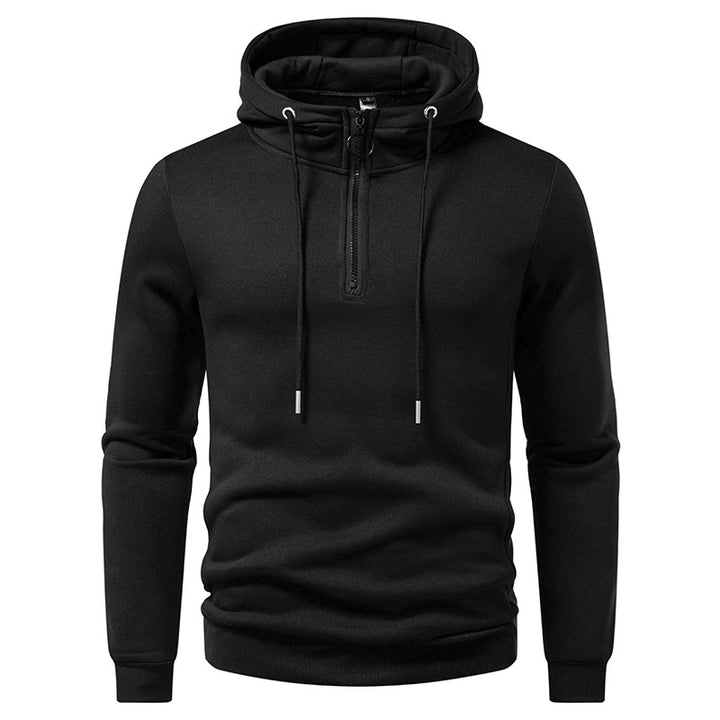 Men's hooded tracksuit tops with mid-length zipper and modern cut Lune London