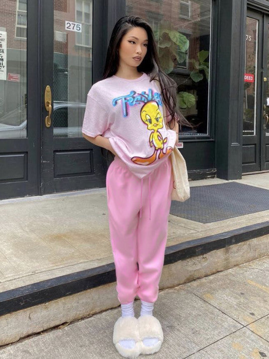 High-quality women's joggers with elastic waistband and side pockets Amarae