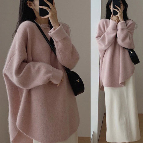 Pull surdimensionné cosy pour femmes en matériau doux Chic & Stil