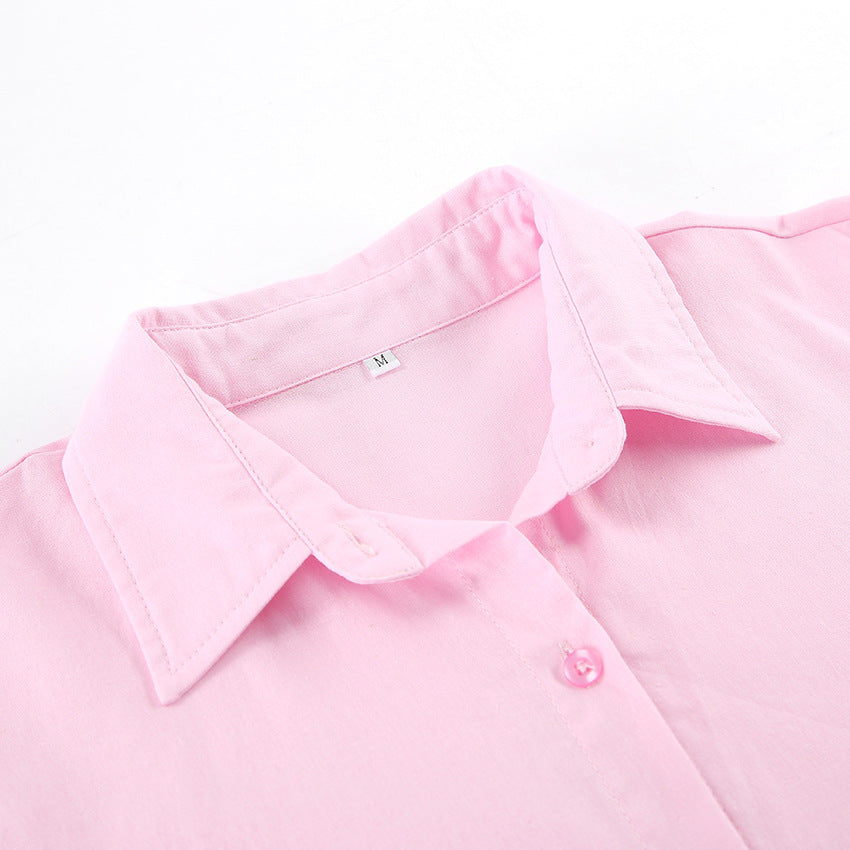 Women's Linen Shirt with Casual Cut and Oversized Sleeves Lune London