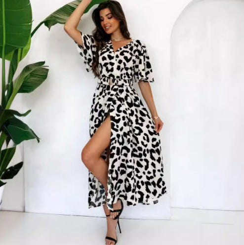 Lune London Leopard Print Maxi Dress for Women