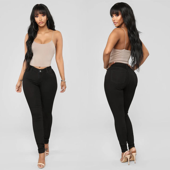 Women's High-Rise Skinny Jeans with Shaping Stretch Amarae