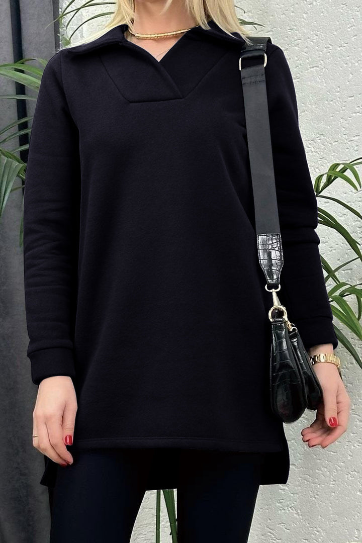 Longline Casual Sweatshirt Tunic Women Lune London