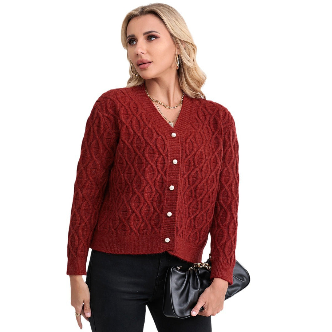 Cardigan pour femmes avec une élégante structure en alvéoles Chic & Stil