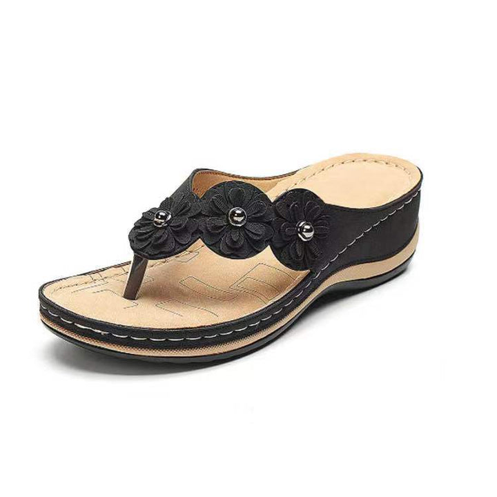 Lune London Floral Decor Patterned Women's Wellness Sandals