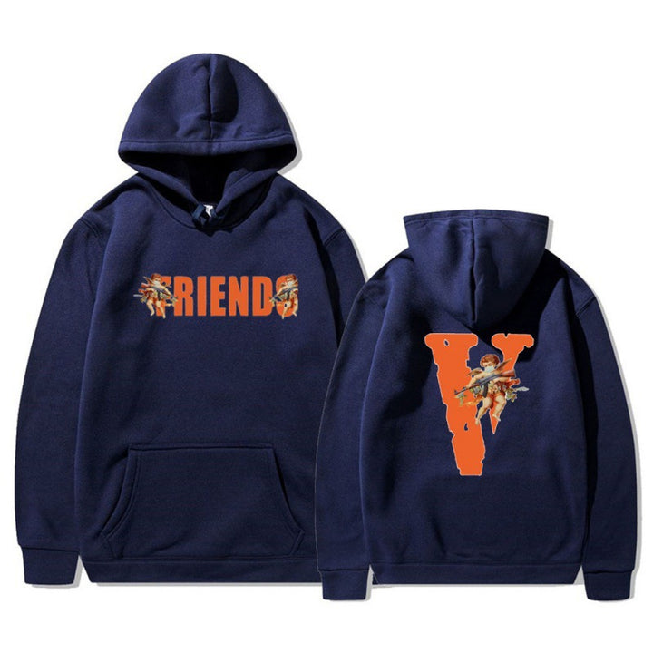 Women's hoodie with characteristic front and back print Lune London