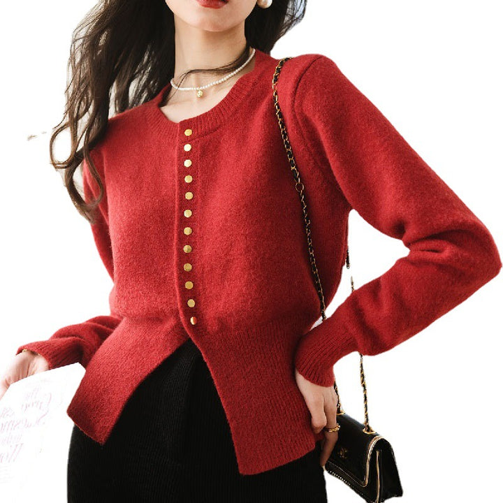 Cardigan élégant pour femmes avec détails de boutons et coupe décontractée Chic & Stil