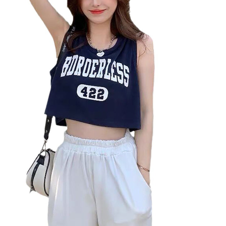 Women's casual crop top with creative lettering and comfortable materials Lune London