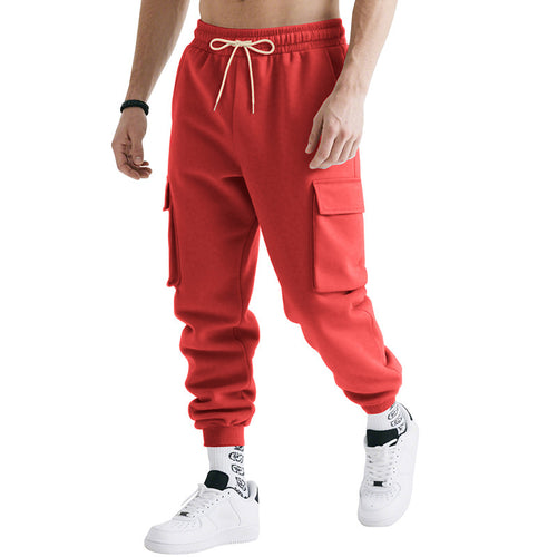 Men's cargo jogger pants with practical side pockets and elastic waist Amarae