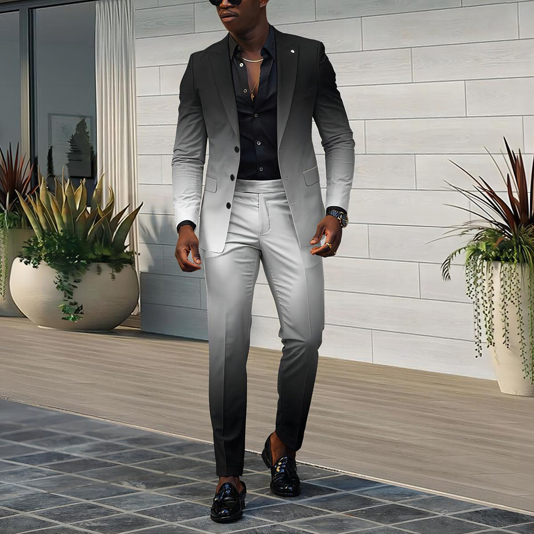Men's Elegant Suit with Gradient Amarae
