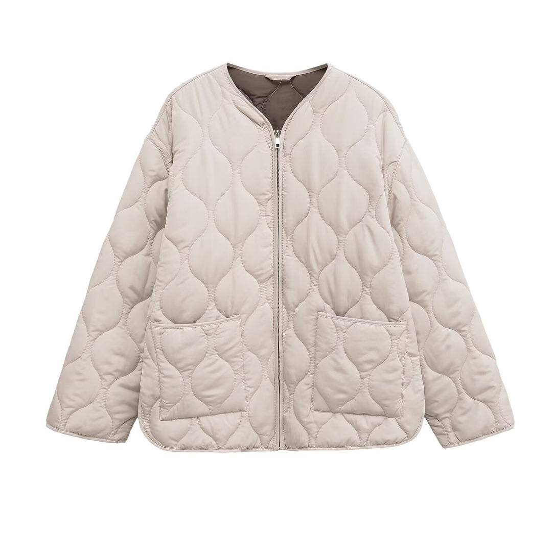 Veste de transition matelassée pour femmes avec poches latérales et coupe moderne Chic & Stil