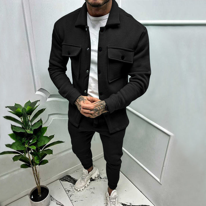 Modern leisure suit for men with practical pockets Amarae