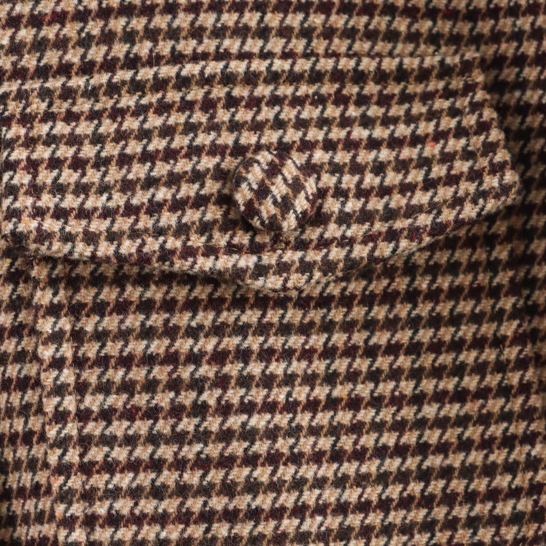 Elegant plaid jacket for women with continuous button placket and practical pockets Lune London