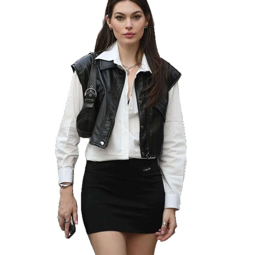 Women Figure-Hugging Stretch Mini Skirt with High Waist and Slim Fit Amarae
