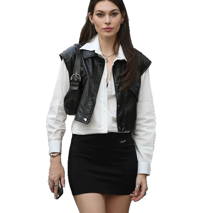 Women Figure-Hugging Stretch Mini Skirt with High Waist and Slim Fit Amarae