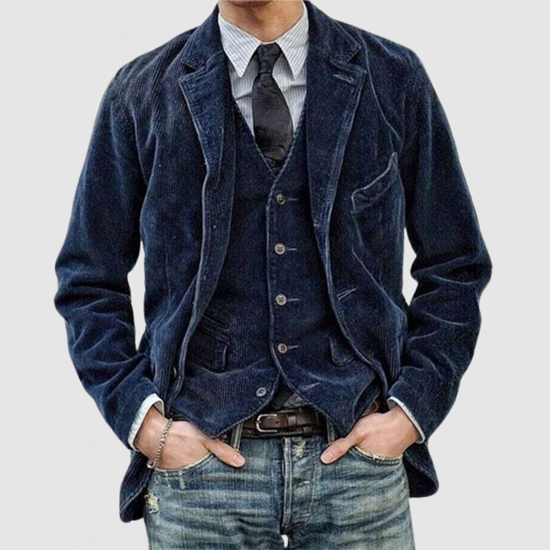 Elegant velvet jacket for men with classic fit Lune London