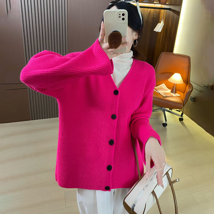 Gilet en tricot épais pour femmes avec une coupe décontractée et des manches profondes Chic & Stil