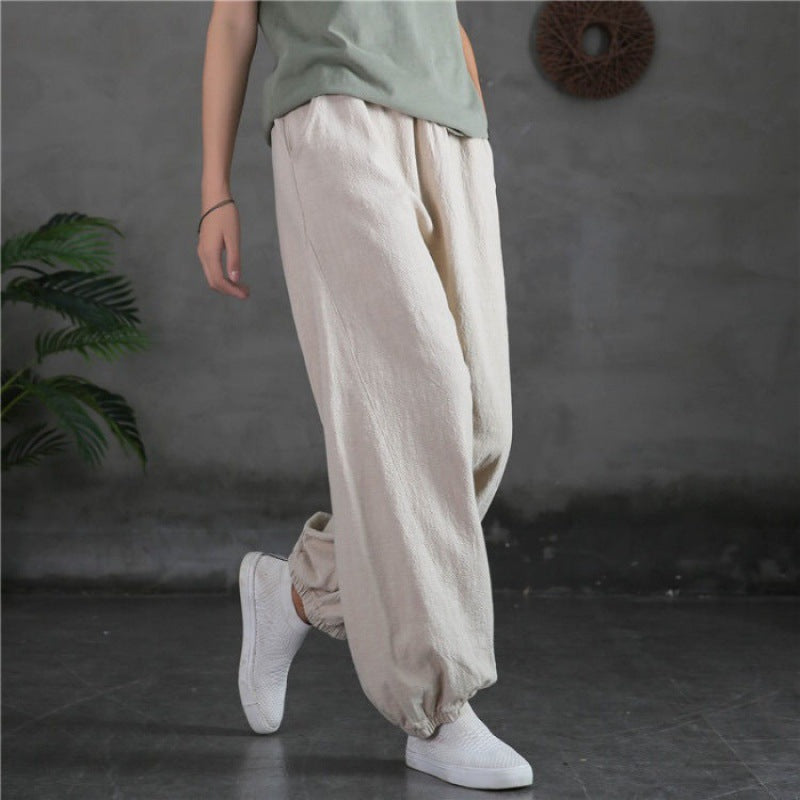 Women Comfortable Air Pants with Elastic Waistband Chic & Stil