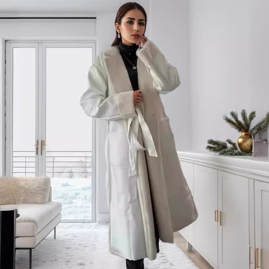 Ladies oversized coat made of high quality with soft teddy lining Lune London