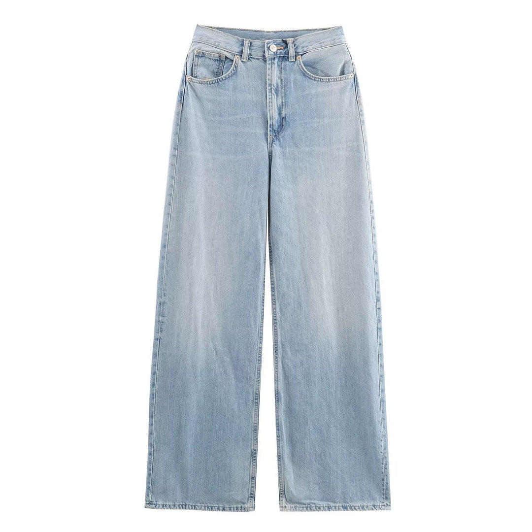 Women's jeans with high waist and wide leg Amarae