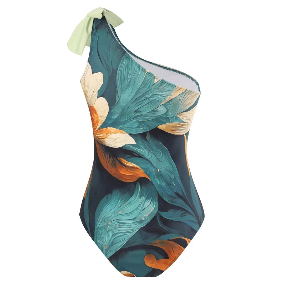Lune London | Women's Swimsuit Set with Elegant Asymmetrical Design and Playful Skirt Detail