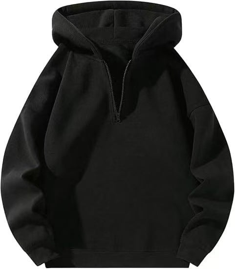 Hooded sweater for women with high collar and full zip Lune London