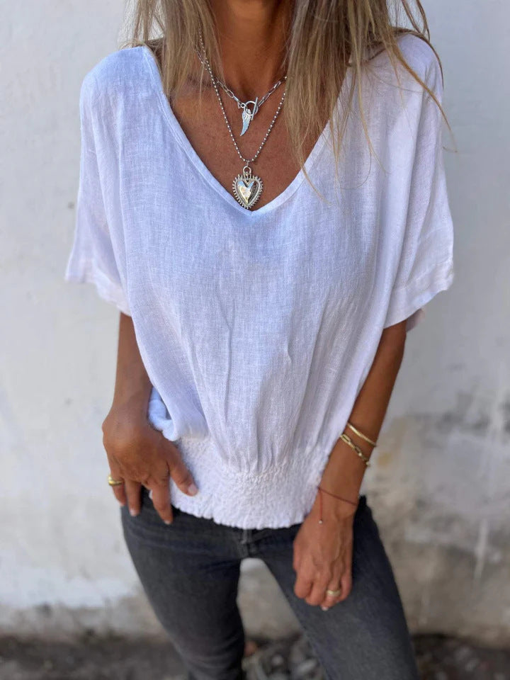Casual oversized shirt for women with elastic waist Lune London