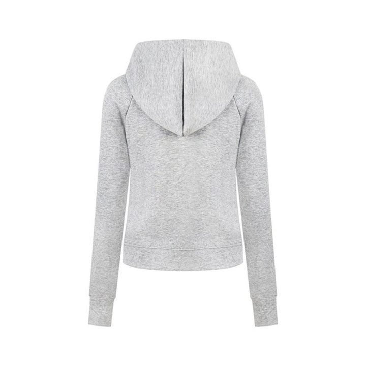 Women’s hooded sweatshirt jacket with oversized zipper and relaxed fit Amarae