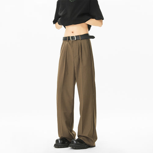 High-waisted wide-leg pants for women with side zipper and trendy cut Amarae