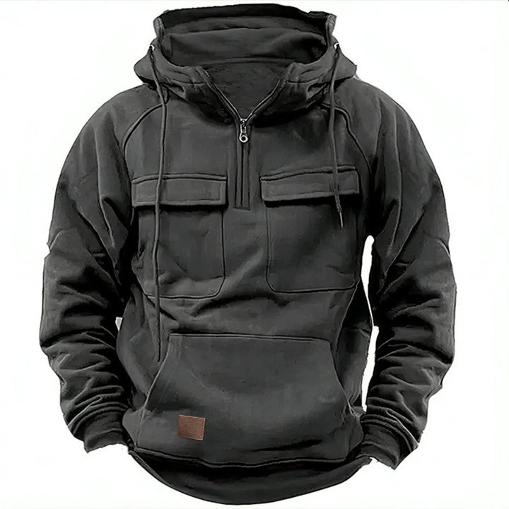 Men's functional hooded sweatshirts with practical pockets Lune London