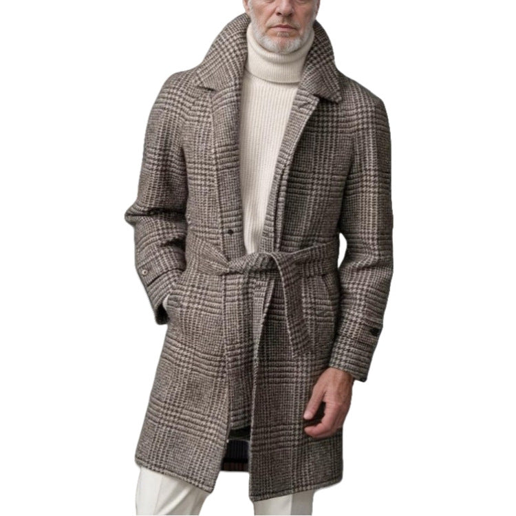 Classic checked coat for men Lune London