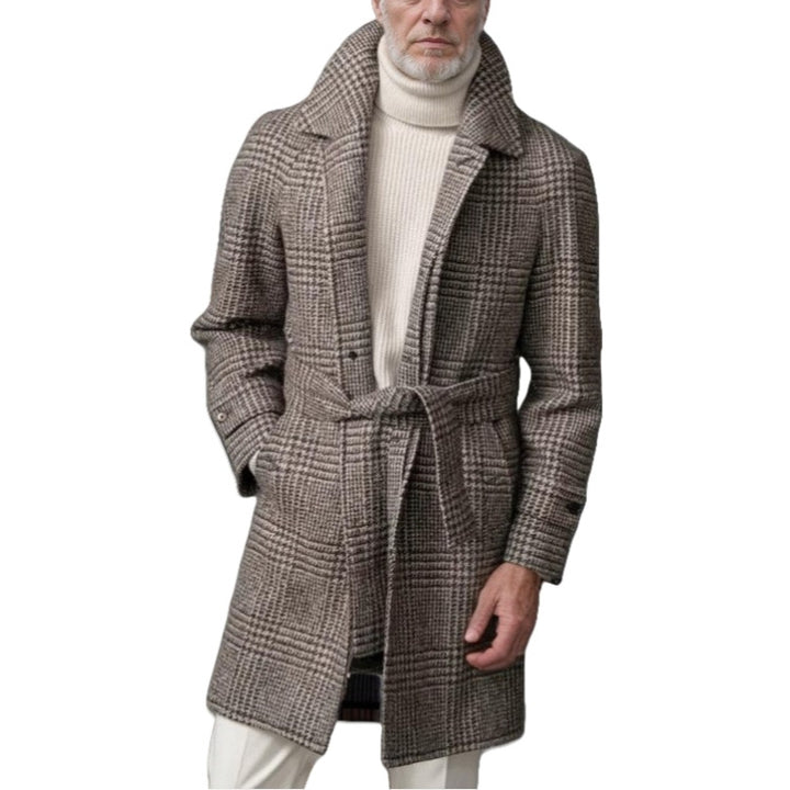 Classic checked coat for men Lune London
