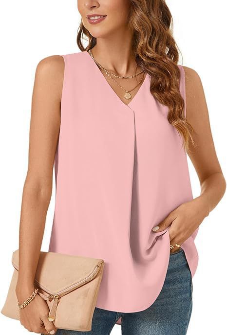 Women V-Neck Pleated Casual Top Lune London