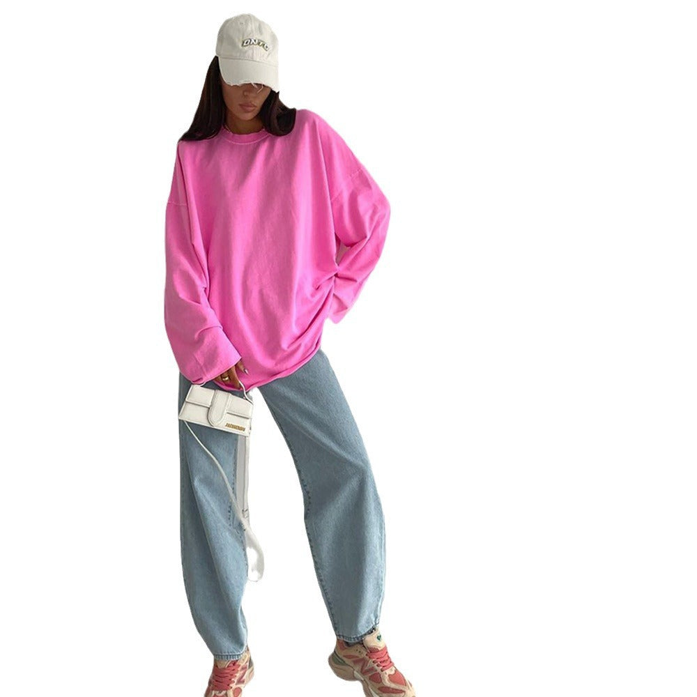 Amarae oversized casual long sleeve shirt for women