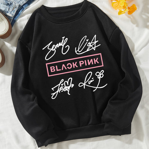 Women's casual sweatshirt with creative signature motif Chic & Stil