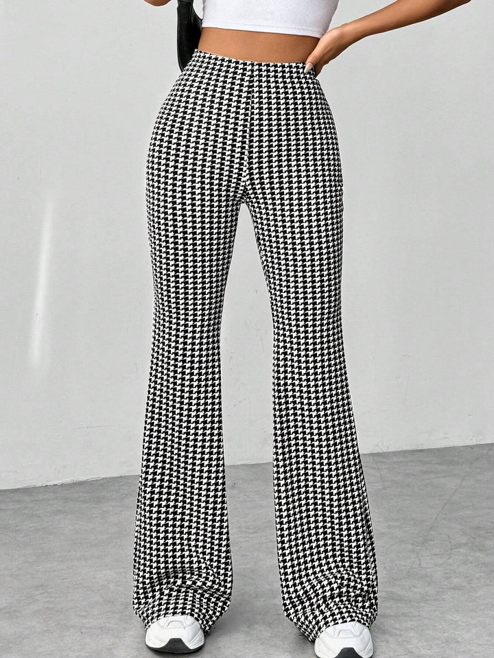 Ladies' Stretch Flared Pants with High Waist and Wide Leg Amarae