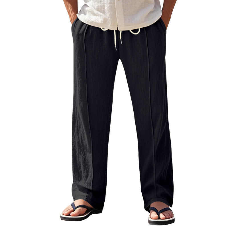 Men's airy beach pants with elastic waistband and practical side pockets Chic and style