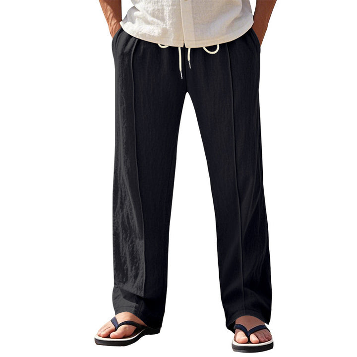 Men's airy beach pants with elastic waistband and practical side pockets Chic and style