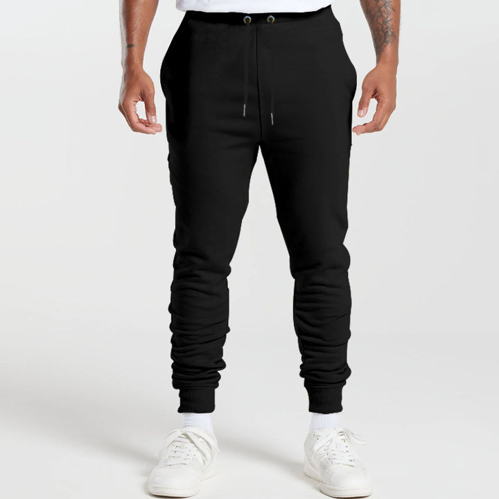 Men's sporty jogger pants with elastic waistband and practical pockets Lune London