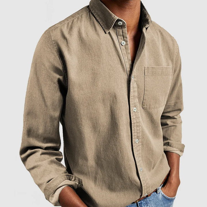 Casual shirt for men in lightweight cotton fabric Amarae