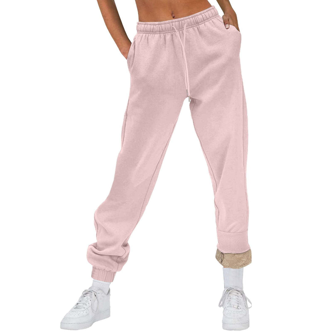 Sporty jogger pants for women with soft inner lining and elastic waistband Lune London