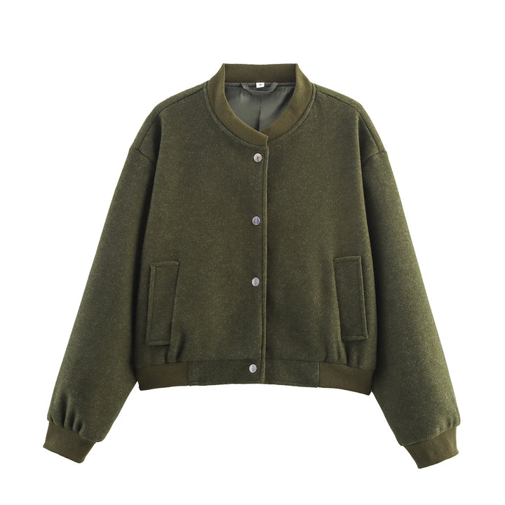 Oversized casual jacket for women with button closure Lune London